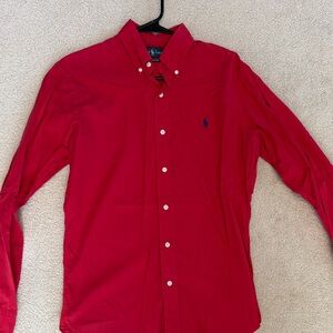 Ralph Lauren Red Button Down Shirt